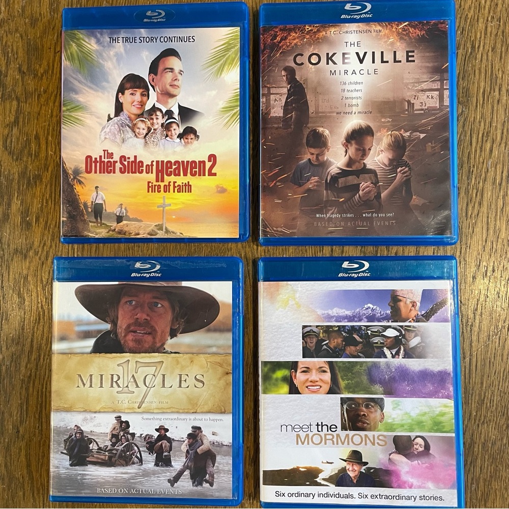 Mormon LDS Blue Ray Bundle Heaven Cokeville 17 Miracles Meet the Mormons